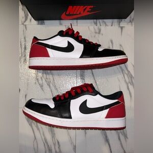 Jordan 1 low black toe size 12